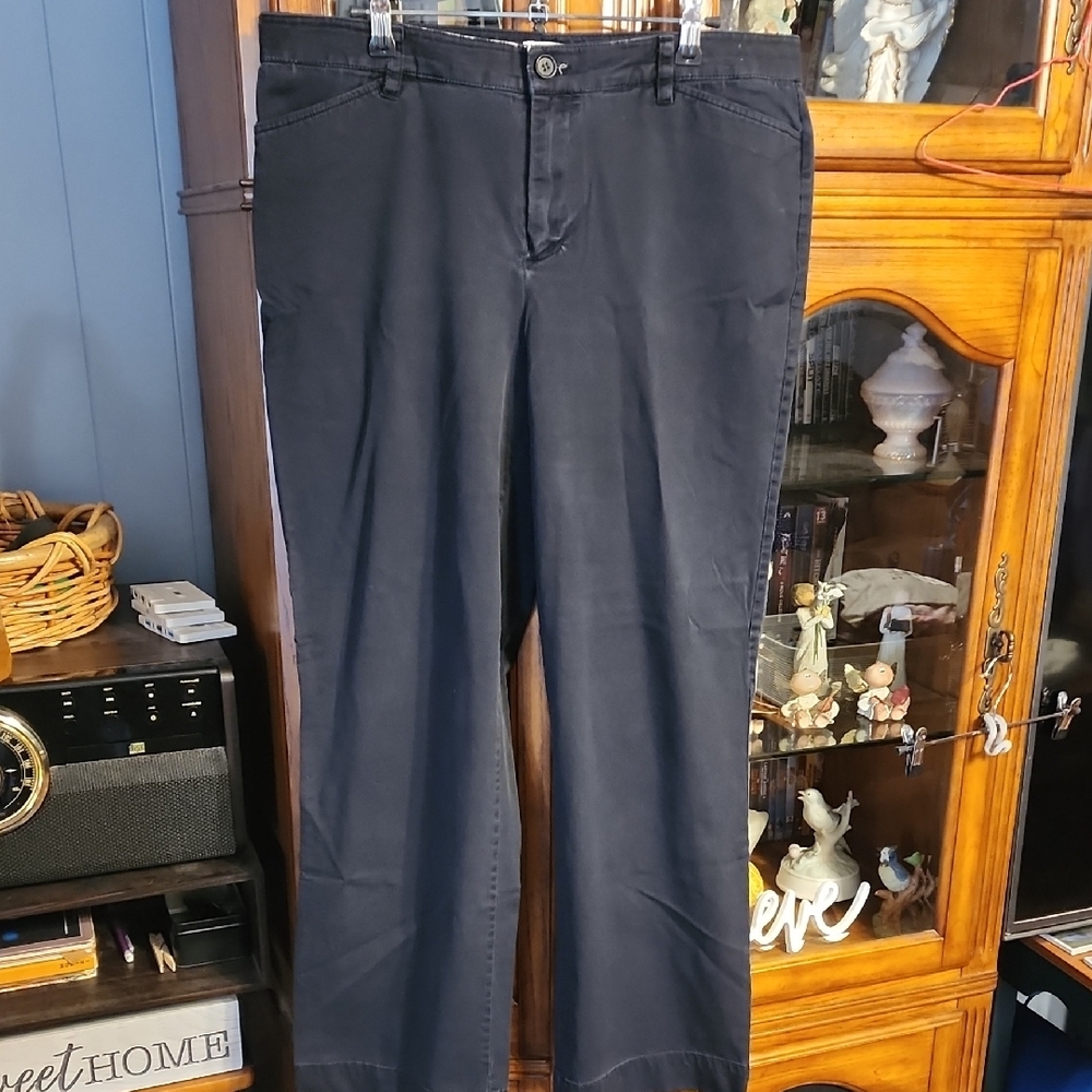 Christopher & Banks Navy Straight Leg Trousers